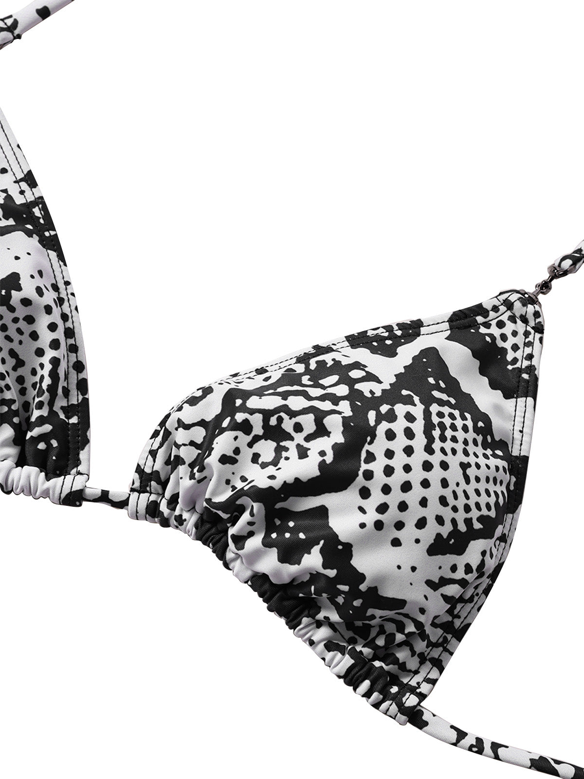 1940s Snakeskin Twisted Metal-Trimmed Swimsuit & Cover-Up - Image 8